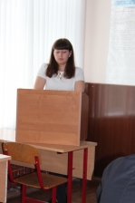 Наталья Ковальчук отвечает на вопросы преподавателей