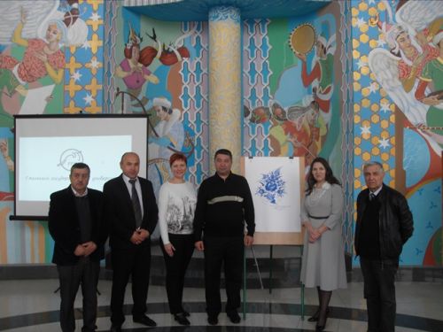 Зав. ОМС Н.В. Баркалова и доцент каф-ры ОХД И.В. Коршунова с преподавателями Самаркандского колледжа искусств имени Абдурасулова (Узбекистан) - 2018