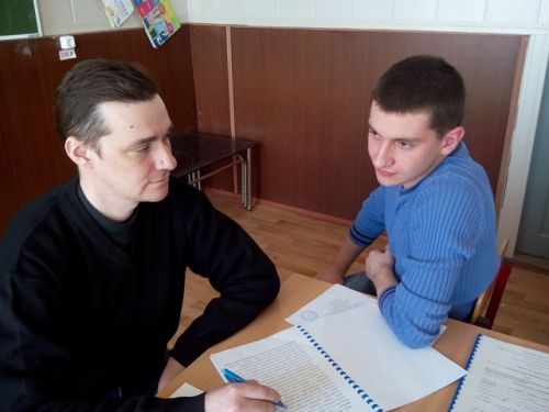 Преподаватель Заметта А.М. принимает экзамен у Кукушкина Андрея.