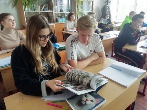 Студенты знакомятся с демонстрационными материалами