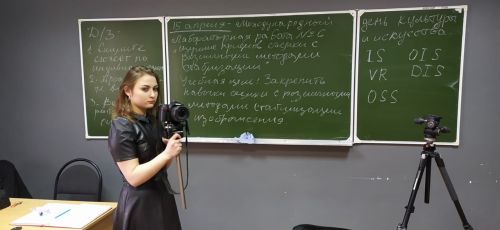 Федорова Анна во время практического занятия